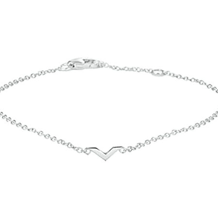 Zilveren Armband V 1,2 mm 16,5 - 18 - 19,5 cm