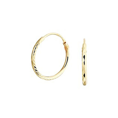 Gouden Oorringen gediamanteerd 14k