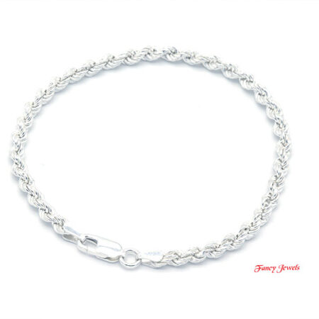 Zilver Koordbracelet