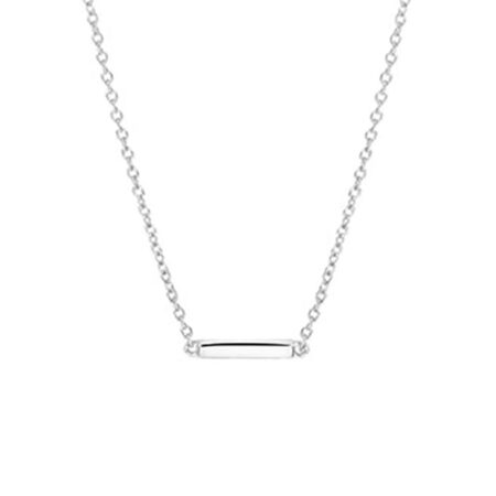 Zilveren Collier balkje 1,2 mm 41 + 4 cm