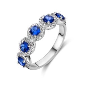 Zilveren zirkonia ring